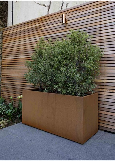 extra large corten steel planters